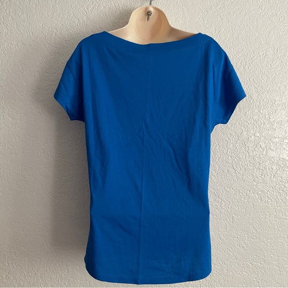 NEW Boden Supersoft Boat Neck T-Shirt Tee Top Gallery Blue Size 6 T1658 - Picture 4 of 8